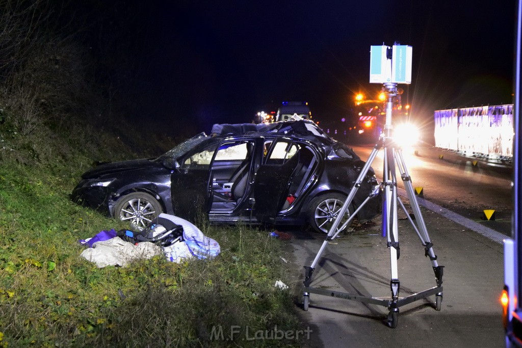 Schwerer VU A 4 Rich Olpe kurz vor AS Koeln Klettenberg P093.JPG - Miklos Laubert